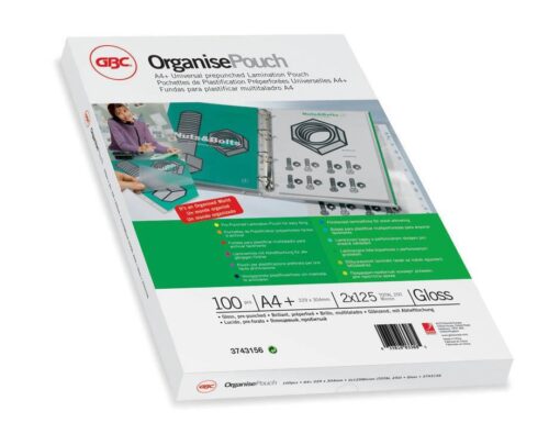 GBC Žepki A4, 125 mic, rob/vpenjanje, 100kos za plastificiranje