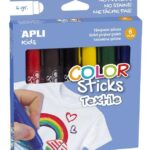Apli Voščenke v plastičnem ovitku za tekstil, 6 kos