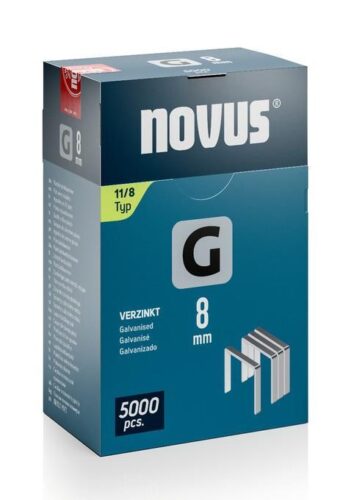 Novus Sponke za tapetniški spenjač Tip G 11/8, 5000 kos, ploščate