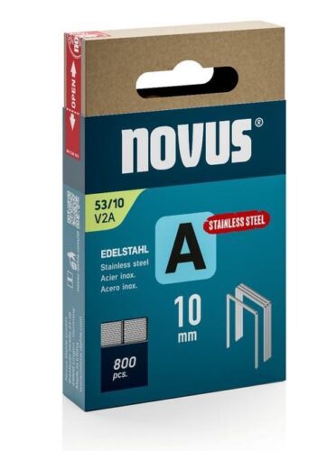 Novus Sponke za tapetniški spenjač Tip A 53/10 V2A, 800 kos, nerjaveče jeklo