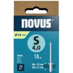 Novus Zakovice tip S 4 x 10 mm, jeklo 70 kos