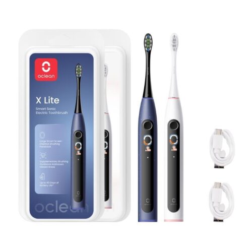 Oclean Električna zobna ščetka X Lite - Duo Temno Modra + Siva, Sonični motor
