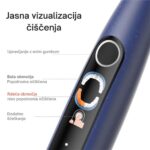 Oclean Električna zobna ščetka X Lite - Duo Temno Modra + Siva, Sonični motor