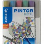 Pilot Marker Pintor Set METAL Mix FINE SW-PT-F-S6-METAL