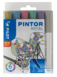 Pilot Marker Pintor Set METAL Mix FINE SW-PT-F-S6-METAL