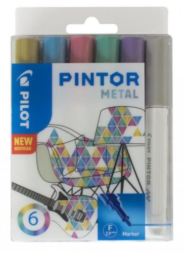 Pilot Marker Pintor Set METAL Mix FINE SW-PT-F-S6-METAL