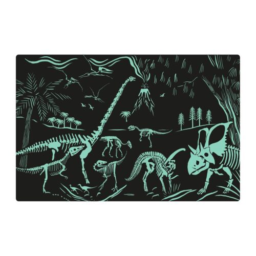 Apli Sestavljanka velika dinozavri 60 kos, "sveti v temi"