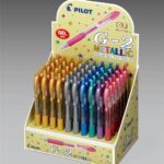 Pilot Gel roler G-2 0,7 metallic sort. 60 kos BL-G2-7M