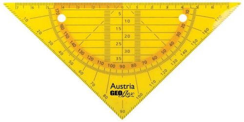 Aristo GEOflex trikotnik flexi 15cm, neon oranž