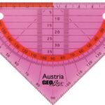 Aristo GEOflex trikotnik flexi 15cm, neon roza