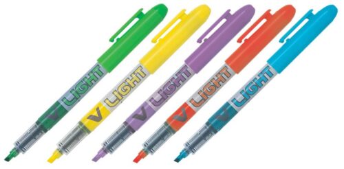 Pilot Označevalnik teksta V LIGHT, BARVE SW-VLL 12 KOS