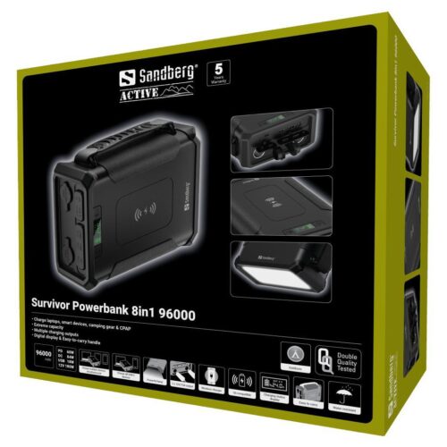 Sandberg Baterija Powerbank, 8-v-1, 96.000 Survivor