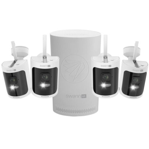 Swann Nadzorna kamera Allsecure 4K, brezžična 64GB SD kartica, 4x kamera - komplet