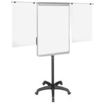 Bi-Office Tabla samostoječa Maya Mobile 70x102 cm Alu, magnetna, izvl. roke, črno stojalo