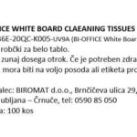 Bi-Office Čistilni robčki za bele table, 100 kos