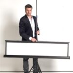 Bi-Office Projekcijsko platno stojalo 180 x 180 cm