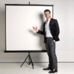 Bi-Office Projekcijsko platno stojalo 200 x 200 cm