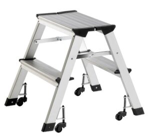 Alco Aluminijasta lestev s kolesi, 2 stopnici