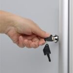 Bi-Office Oglasna omarica s ključem 6 x A4 magnetna 720 x 674 mm