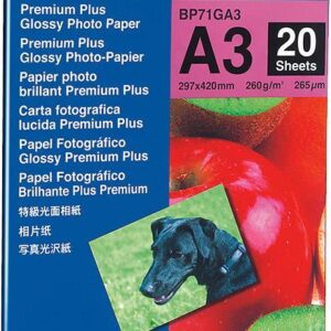 Brother Foto papir glossy A3, 20 listov, 260g/m2 Inkjet
