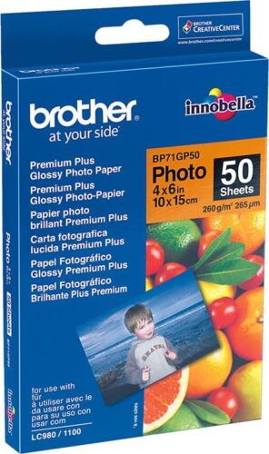 Brother Foto papir glossy 10x15 cm, 50 listov 260g/m2, Inkjet