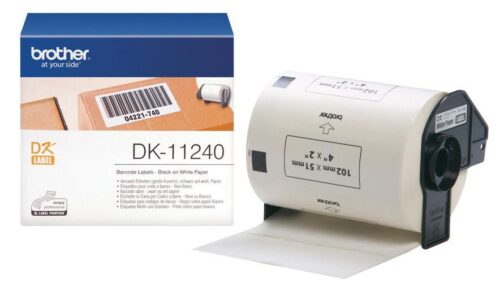 Brother DK11240 Nalepke za označevanje 102x51mm bele, 600 nalepk na roli