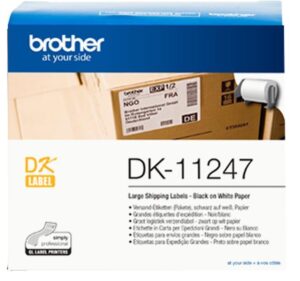 Brother DK11247 Večje etikete (103x164 mm) bele, 180 nalepk v roli
