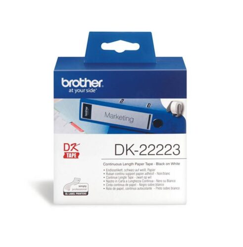 Brother DK22223 Neskončne nalepke - papir bel 50mm x 30,48m