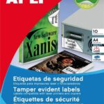 Apli Nalepke, varnostne 45,7 x 21,2 mm 48/stran, 10 listov