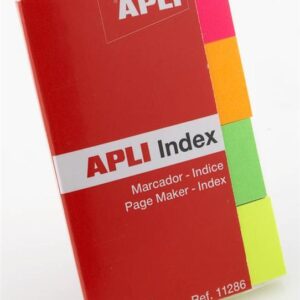 Apli Samolepilni indeks lističi, papirnati 4 x 40 kos