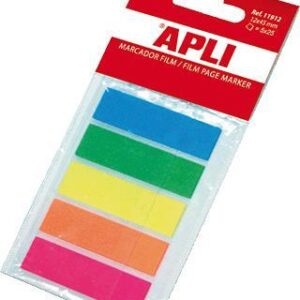 Apli Samolepilni indeks lističi, plastični 5 x 25 kos