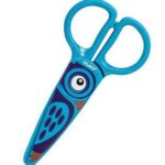 Dahle Otroške škarje 13 cm, 100% plastične Modre/sova