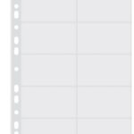 Donau Vložne mape za vizitke A4, 10 kos