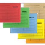 Donau Viseča mapa karton BARVE 5 kos