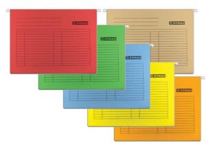 Donau Viseča mapa karton BARVE 5 kos