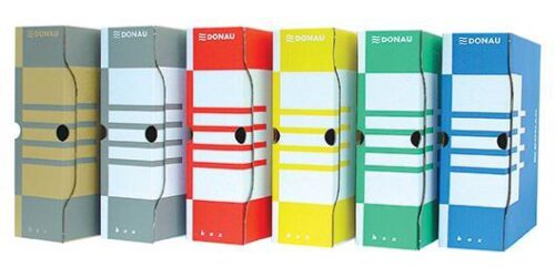 Donau Arhivska škatla A4/100 karton BARVE