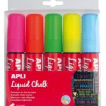 Apli Kredni markerji, prirezana konica, 5 kos