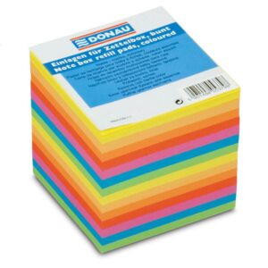 Donau Kocka blok lepljena 83x83mm neon