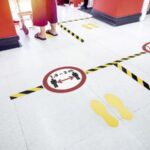 Durable Trak za označ. tal DURALINE ODSTRANLJIV sig. rumena/sig. črna, 30 m