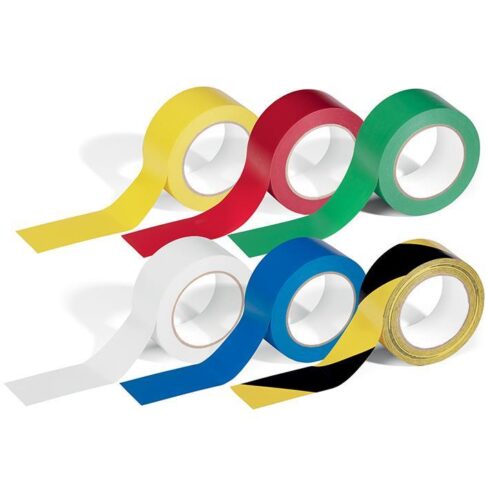 Durable Trak za označevanje tal DURALINE BASIC BARVE, 50 mm x 0,16 mm x 33 m