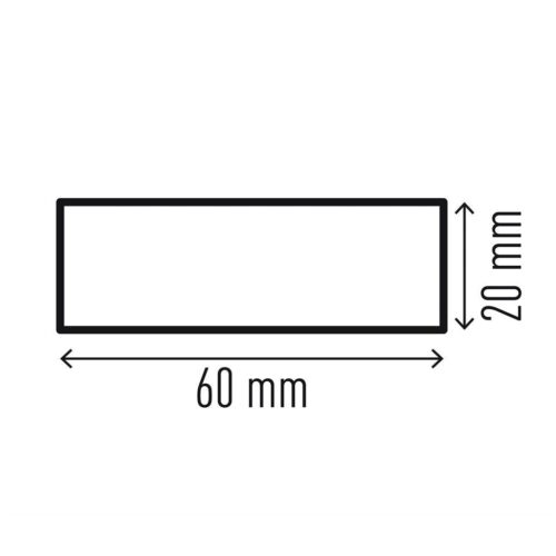 Durable Profil za zaščito površine S20 60 mm