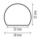 Durable Profil za zaščito površine S32R 32 mm