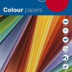 Apli Barvni papirji, fluorescentne barve 100 listov, sortirane barve