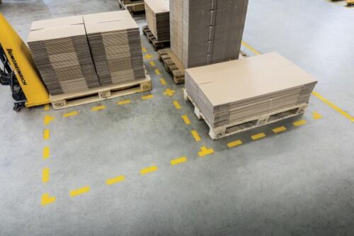 Durable Talna oznaka črta 50 x 150 mm 10 kos