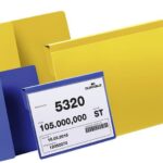Durable Žepki z zavihki za označevanje rumeni VELIKOSTI