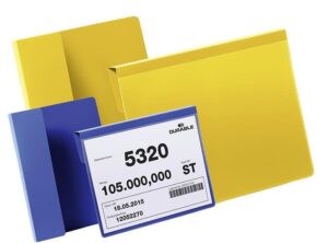 Durable Žepki z zavihki za označevanje rumeni VELIKOSTI