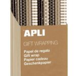 Apli Displej ovojni papir 60g,0,7 x 2 m Kraft Black&White, 55 kos