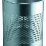 Durable Koš za smeti kovinski (3310), srebrn