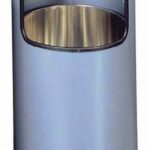 Durable Koš za smeti s pepelnikom (3330), srebrn