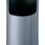 Durable Koš za smeti s pepelnikom (3332), srebrn